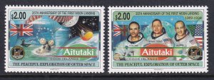 Aitutaki 506-507 Space MNH VF