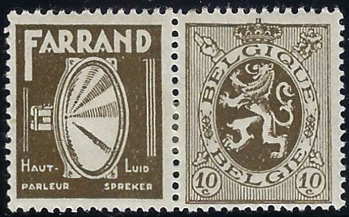 RK124 Belgium with ad label BIN $3.00