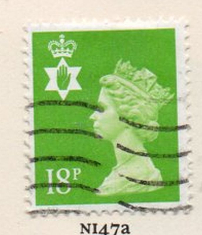 Great Britain Northern Ireland NIMH34 1991 18p Machin Head stamp used