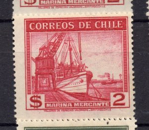 Chile 1938 Early Issue Fine Mint Shade of $2. NW-12915