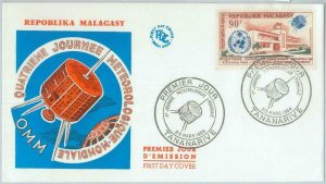 81128 -  MADAGASCAR  - POSTAL HISTORY - FDC COVER  Meteorology 1964 SPACE