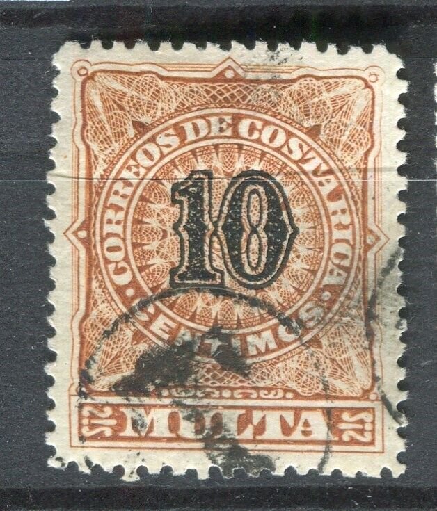COSTA RICA; 1903 early Postage Due issue fine used 10c. value