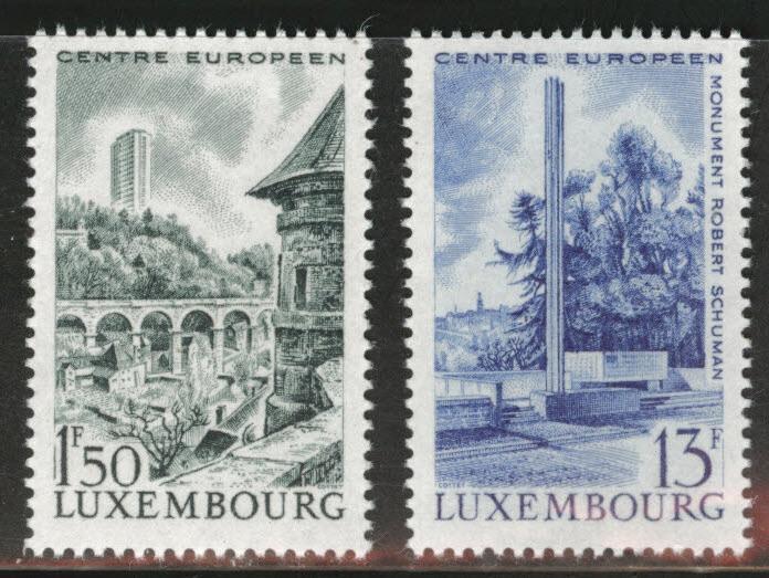 Luxembourg Scott 445-446 MNH** 1966 set