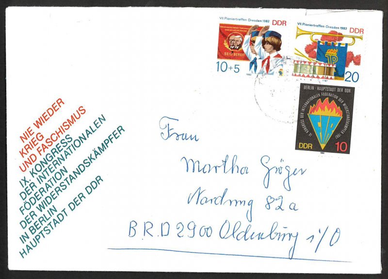 Germany (East) DDR PIONEER MEETING (1982) FDC