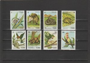 Cuba  Scott#  2735-2742  MNH  (1984 Fauna)