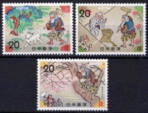 ZAYIX Japan 1152-1154 MNH Folk Tales Lore Legends Old Man and Dog 033023S104M