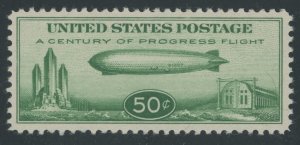 USA C18 - 50 cent Baby Zeppelin airmail - VF Mint never hinged