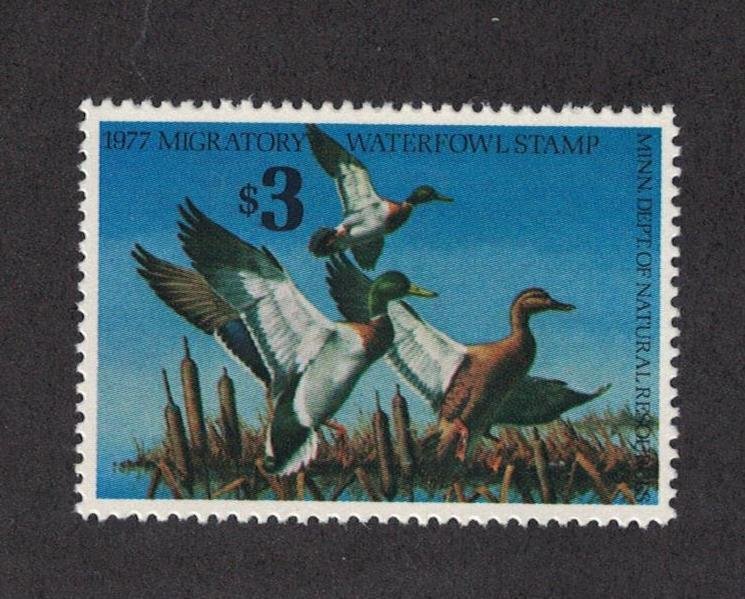 MN1 - Minnesota First Of State Duck Stamp. Single. MNH. OG.