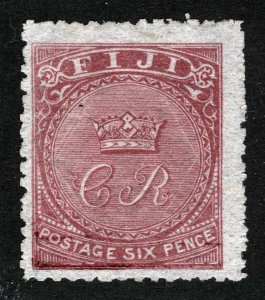 Fiji Sc 17 Rose 6p Wmk 17 p.12 1/2 Unused No Gum