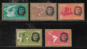 Cuba 1347-1351 1968 Guerilla Day set MNH