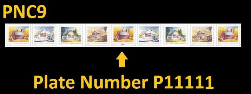 US 5684-5687 5687a Flags on Barns presorted standard 10c PNC9 MNH 2022 Apr 30