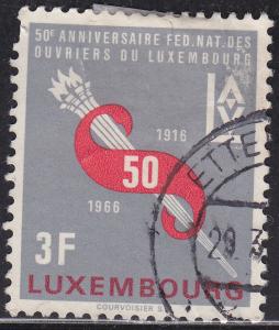 Luxembourg 435 Workers Federation 1966