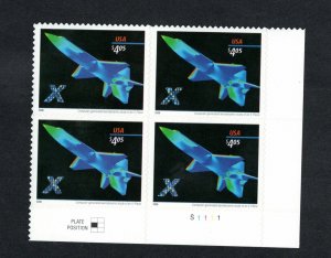 PB 4018 Priority Mail X Plane Hologram! #S11111 MNH