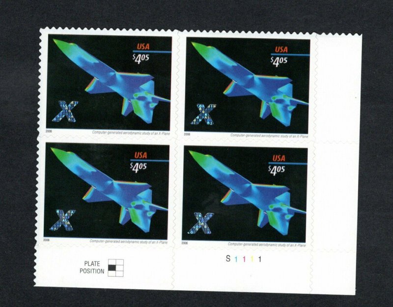 PB 4018 Priority Mail X Plane Hologram! #S11111 MNH