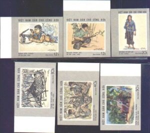 N.Vietnam MNH Sc # 546-51 Imperf Mi 575-80 Imperf Value $ 15.00  US