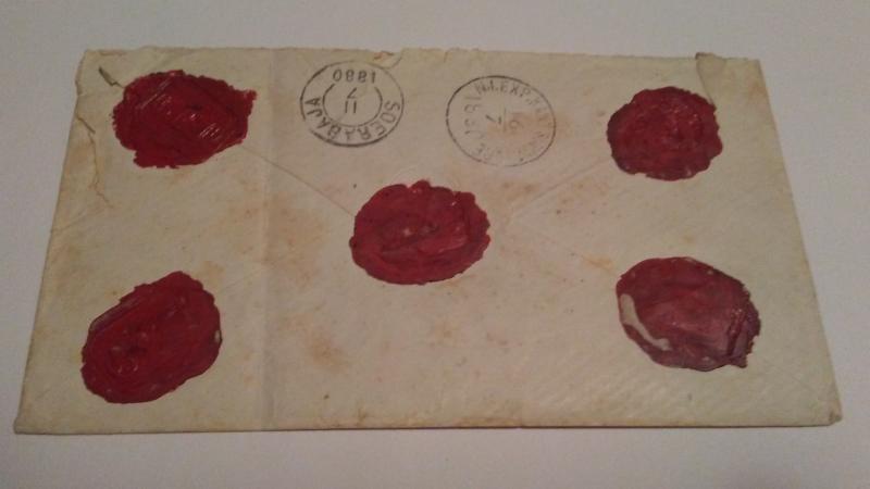 NETHERLANDS INDIES REGISTERED COVER 1880 $125