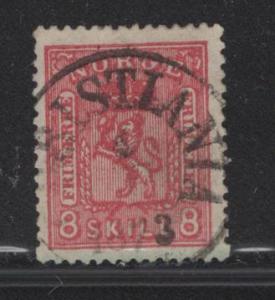 NORWAY  15   USED  1867  ISSUE