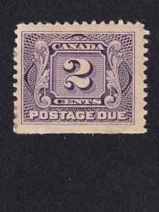 Canada, Scott J2, Mint LH, Perf, 12, First postage Due Issue