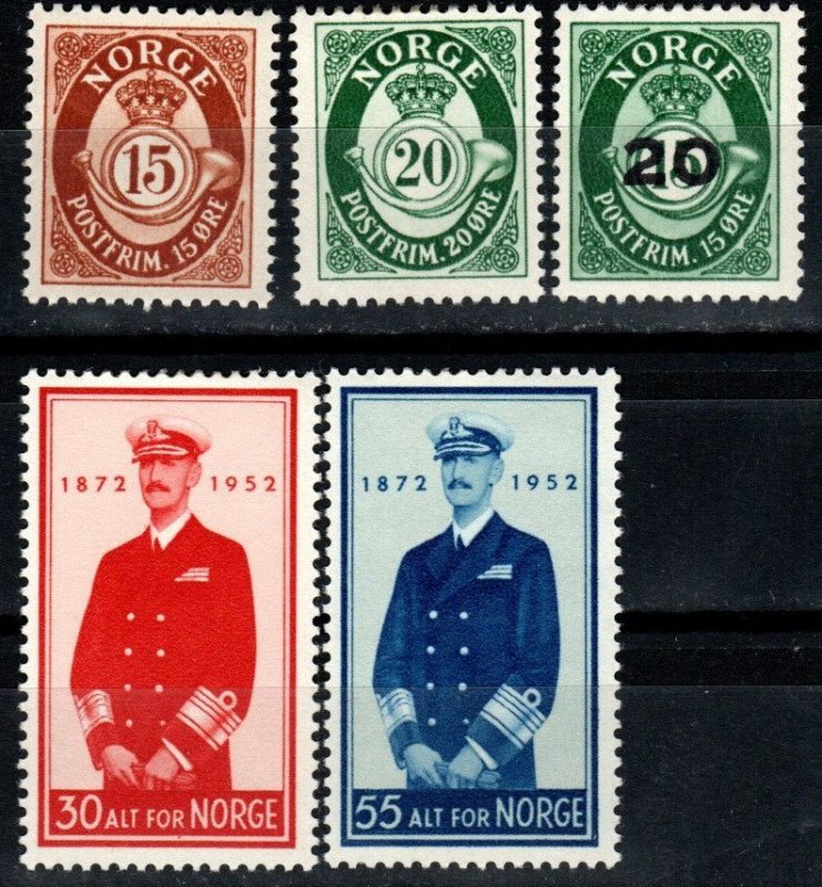 Norway #325-9 F-VF Unused CV $4.00 (X560)