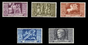 Italy #C95-99 (Sass. PA 106-110) Cat€160, 1937 Augustus, complete set, ligh...