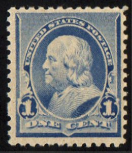 USA #219 VF OG NH, pretty color!