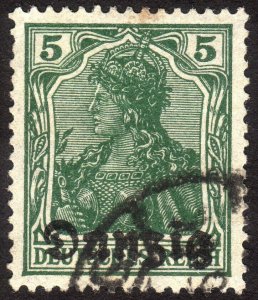 1920, Danzig, 5pfg, Used, Sc 1, Mi 1