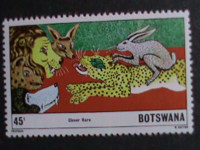 BOTSWANA STAMP 1980 SC#253-6   FOLKTALES: CHIWELE & THE GIANT MNH STAMP SET.