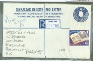 Gibraltar  1991 F1.05, Gibralter cancel on reverse