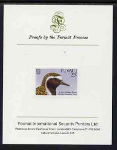 Tuvalu 1988 American Golden Plover 25c imperf proof mount...