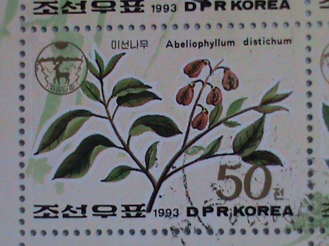 KOREA STAMP: 1993-KOREAN ENDEMIC PLANTS CTO-NH-MINI SHEET