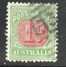 AUSTRALIA  Scott J40 Used 1909 Postage due stamp 