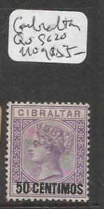 Gibraltar QV SG 20 MOG (5cqo) 