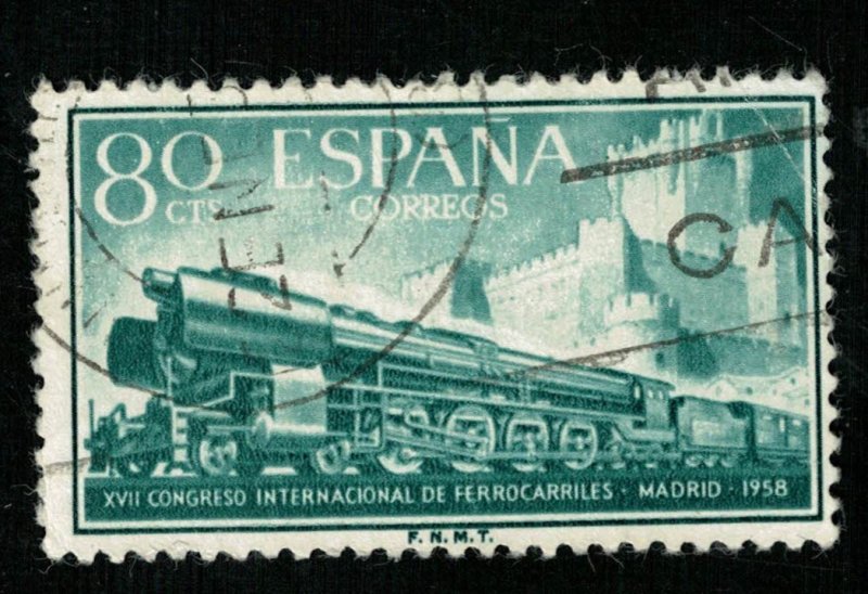 1958, Train, Spain, 80 Cts (Т-9251)