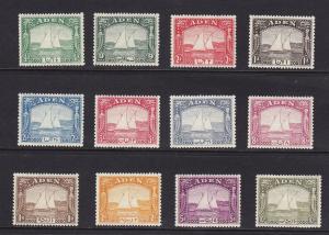 Aden Scott #'s 1 - 12 Set VF OG lightly hinged nice colors cv $ 675 ! see pic !