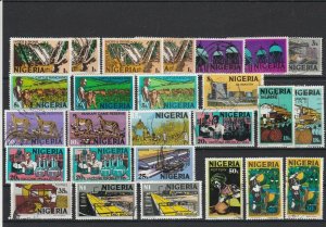 Nigeria Stamps some Different Shades Ref 24994