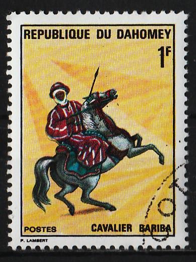 Dahomey 1970 Horseback Warriors 1f (1/6) USED