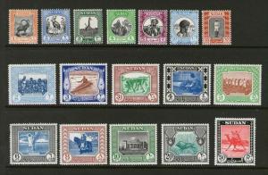 Sudan C & C 1948 set Sc 79-94 MH