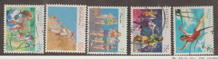 Australia Scott #1111-1117-1118-1121-1123 Stamp - Used Set