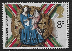 Great Britain #734 8p Christmas - Virgin & Child ~ Used