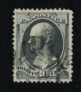 AFFORDABLE GENUINE SCOTT #165 F-VF USED GRAY BLACK 1873 CBNC PRINTING  #13045