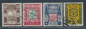 1938 Estonia - No. 154/57 City Coats of Arms - Used