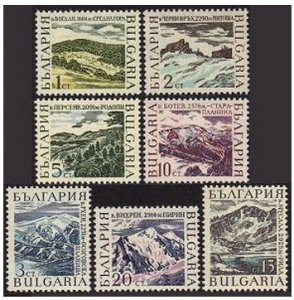 Bulgaria 1622-1628, MNH. Michel 1750-1756. Mountain peaks, 1967. Bogdan, Czerny,