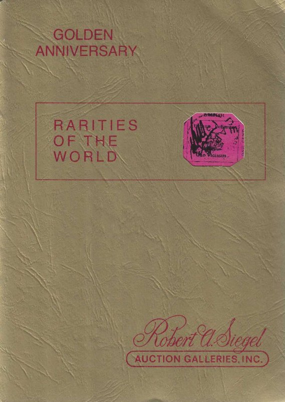 Rarities of the World 1980, Robert A. Siegel Auctions, Sale #560, April 5, 1980