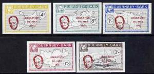 Guernsey - Sark 1965 20th Anniversary of Liberation overp...