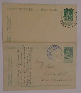 BELGIUM  GERMAN USE POSTAL CARDS 1915