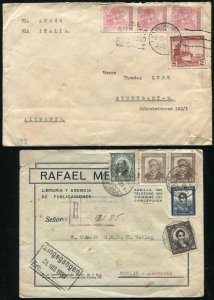 CHILE Cover Collection Registered Censor Examined Latin America Stamps Postage 