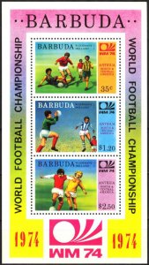 Barbuda 1974 Football Soccer World Cup Germany 1974 S/S MNH