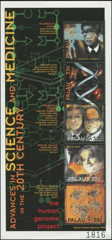 Palau 2000 Sc 560 Science DNA frogs CV $3.50