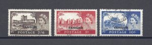 MOROCCO AGENCIES/TANGIER 1955 SG 310/312 USED Cat £55