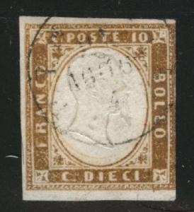 Sardinia Scott 11i Used 1859 violet brown color CV$325